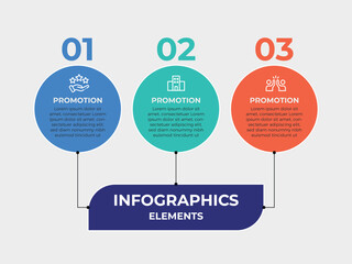 Wall Mural - line step infographic. 3 options workflow diagram, number infograph, process steps chart with line i