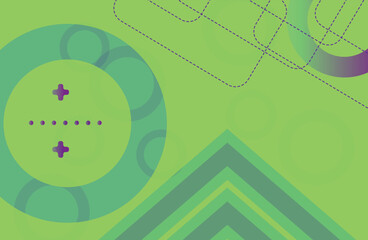 Poster - Abstract gradient  background with circle shapes on it
