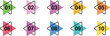© Vahram - Vector set of numbered bullet points from 1 to 10, perfect for lists, infographics, presentations, and educational materials.