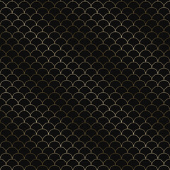 Wall Mural - vector golden seamless ornamental luxury geometric pattern - outline art deco rich design. repeatabl