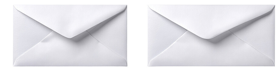 Two blank white envelopes (2)