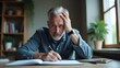 © BAHRUL ULUM - Senior Man with Gray Hair and Beard Concentrating on Work