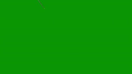 Wall Mural - extremely distant meteor, comet, asteroid or missile 003 flying toward earth impact, 4k 24p, green s