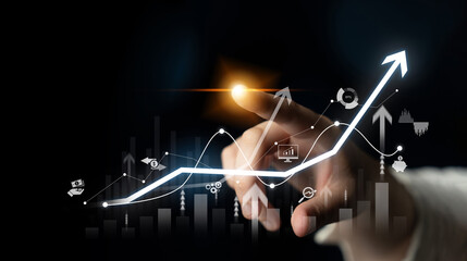 Poster - Strategic business planning drives growth, expansion, and innovation using metrics and roadmaps to ensure success in the future. Latch