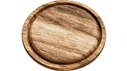 Wall Mural - round wooden board with natural grain texture