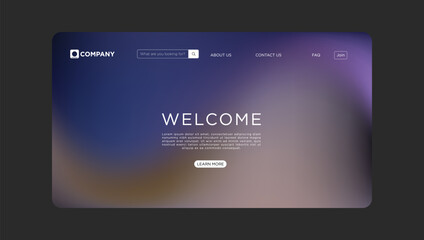 Welcome visitors to a modern website landing page with a smooth, clean interface and intuitive navigation