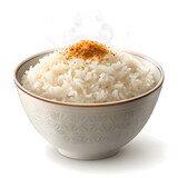 bowl of rice s tla  isolated on white background