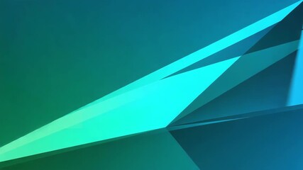 Wall Mural - green and turquoise geometric shapes forming a vibrant abstract background, perfect for enhancing we