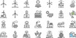 © Iqbal - Collection of thirty renewable energy icons in outline style, showcasing various sources such as wind, solar, and water for sustainable power generation