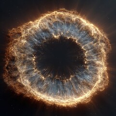 Wall Mural - Cosmic eye, ring of fire, space nebula