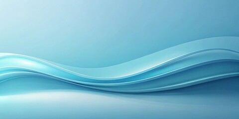 Wall Mural - abstract blue wave design serene curves and smooth transitions for modern backgrounds