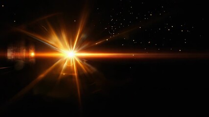 Wall Mural - bright star shining in the cosmos, creating a spectacular light show