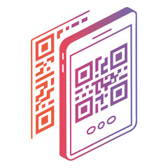 Isometric qr code scanning on smartphone for digital information access