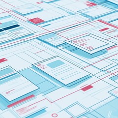 streamlined user interface design with modern elements for intuitive web development project plannin