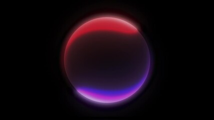 Wall Mural - Seamless Looping Lightning Neon Circle Energy Frame or Border on Alpha Transparent Background