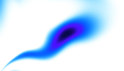 Sticker - abstract blue shape with soft gradient on transparent background. isolate blue abstract shape overla