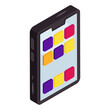 © Vectorslab - Trendy design icon of mobile menu