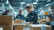 © Mrs. Studio - Workers Preparing Packages in Warehouse for Shipment