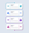 © Лилия Агапова - Vertical infographic template with 4 steps or options. Infographic layout for business presentations and reports