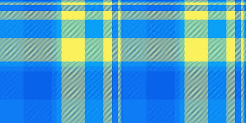 Poster - Vibrant blue and yellow plaid pattern.  Perfect for textile design, website backgrounds, or cheerful branding. This bright, intersecting lines texture evokes feelings of summer, energy, and optimism.