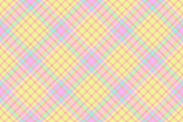 Poster - Pastel plaid pattern in yellow, pink, and mint green.  Perfect for textile design, website backgrounds, or springthemed projects.