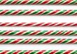 © RAMS - Colorful Red and Green Twisted Straws Perfect for Holiday Drinks and Festive Celebrations