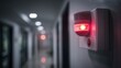 © Oleksandr - Emergency signal: Red light flashes on the wall, alerting to danger, in a hospital hallway.