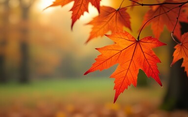 close up selective focuse maple leaf season fall autumn concept back to school copy space. high qual