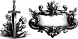© Artem - Intricate fantasy book cover design featuring ornate sword and floral embellishments