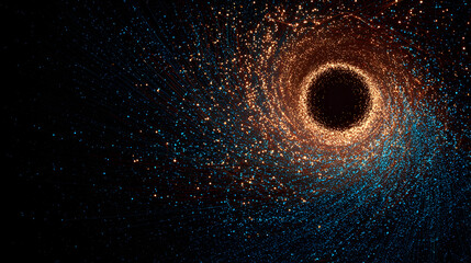 Wall Mural - captivating cosmic vortex a swirling display of light and shadow depicting a captivating abstract bl