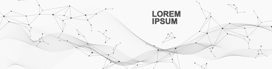 Wall Mural - global network connection. global business. social network communication. internet technology. vecto