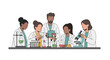 © Moe - Diverse Team of Scientists Conducting Experiments in a Laboratory Setting, Ideal for Educational Materials and Scientific Research Presentations.