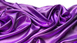 © SUJIT - Closeup shot of a luxurious purple silk fabric with soft waves and elegant folds, creating a vibrant and decorative background for various design purposes isolated on transparent background