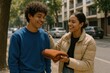 © Rawpixel.com - Friendly outdoor gift exchange