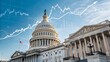 © PAVEL - Capitol building with stock market graph symbolizes usa trade agreements.