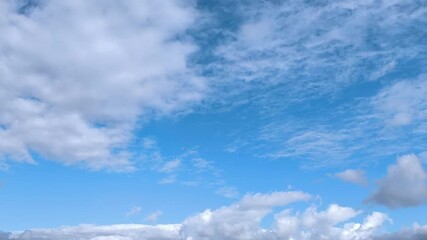 Wall Mural - movie landscape of the skies full of beautiful cumulus clouds
