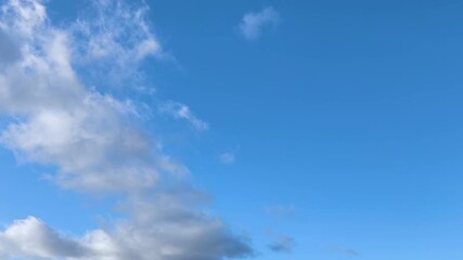 Wall Mural - sky landscape with curious clouds moving