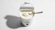 © DesignsBurner - Delicious creamy yogurt in a cup with a spoon healthy snack breakfast food dairy product still life photography