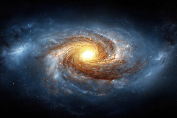 Wall Mural - colorful black hole in outer space with stars. Galaxies and constellations in cosmic starry sky