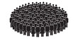 © injala - Large Group of People Icon Circular Crowd Illustration