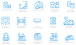 © enotmaks - Vector set of linear icons related to rental properties, housing, amenities  for use in real estate websites, mobile apps, housing market presentations, infographics - part 2