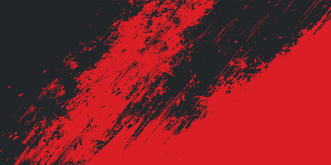Poster - Background, contrast red and black color abstract template for business design. Technology style. You can use it for advertising, sports posters, templates, business presentations. Vector illustration