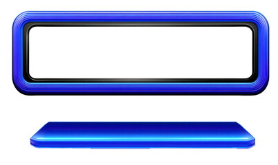 Futuristic Blue Tech Light Overlay for SciFi Design Isolate on Transparent Background, cutout, png
