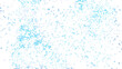 © Photocreo Bednarek - Bright blue particles falling and sparkling on transparent background, creating a magical and festive atmosphere
