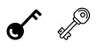 © MOSTSHURAIYAAKTER - Unlock Key Icon for Security Access, Password Recovery, and Digital Authentication