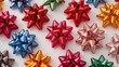 © The 2R Artificiality - Bright Gift Bow Collection Focused Close-Up with White Background