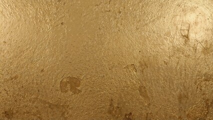Wall Mural - concrete wall with gold finish as a textured backdrop