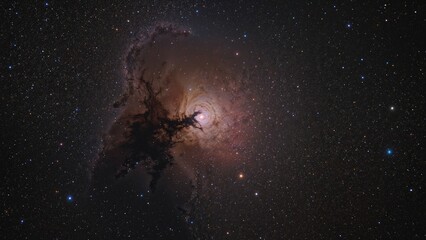 Wall Mural - visible light depiction of the pillars of creation, highlighting colorful interstellar gas formation