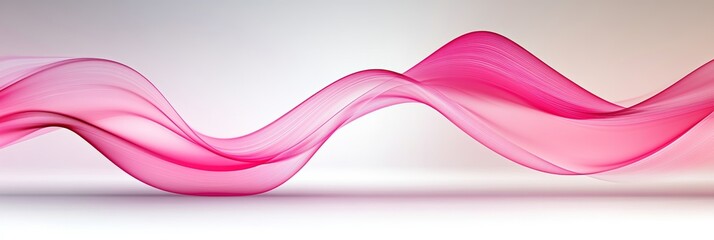 Wall Mural - elegant pink and white gradient background with soft waves and vibrant color flowing motion template