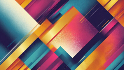 Wall Mural - Abstract Gradient Geometric Colorful Shape Minimalist Background Design Illustration